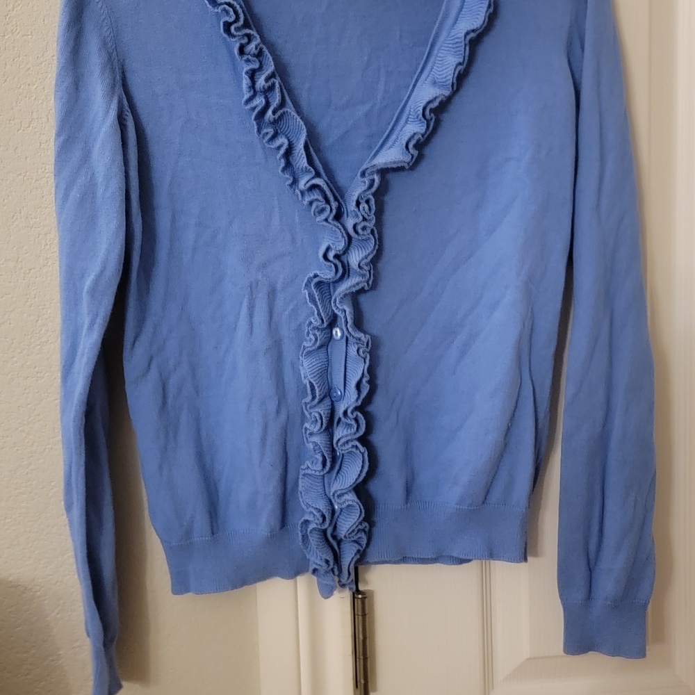 LOFT Sky Blue Knit Blouse